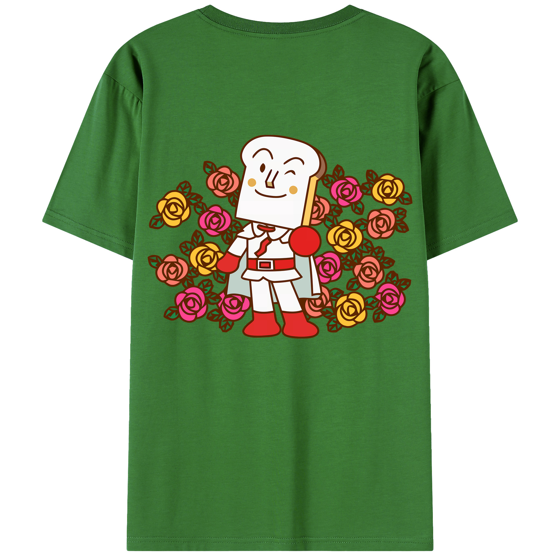 （画像用） アンパンマン Anpanman レディース半袖Tシャツ(バックプリント)